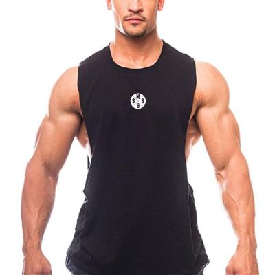 China QUICK DRY Man Training Crop Tops Fitness Tops Bodybuilding Bottom Cut Out Activewear Men's Vivid Singlets Muscle Sleeve Openings Vest Tank Top for sale