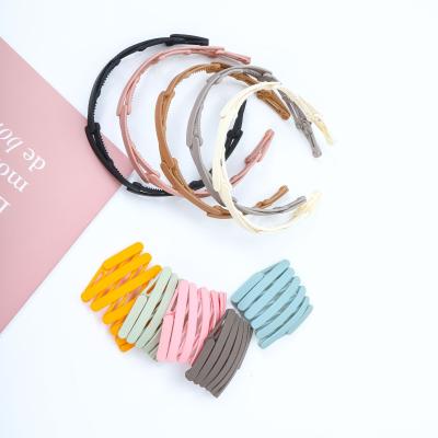 China Pocket Head Bands Collapsible Collapsible Collapsible Hair Circle Plastic Hair Accessories for sale