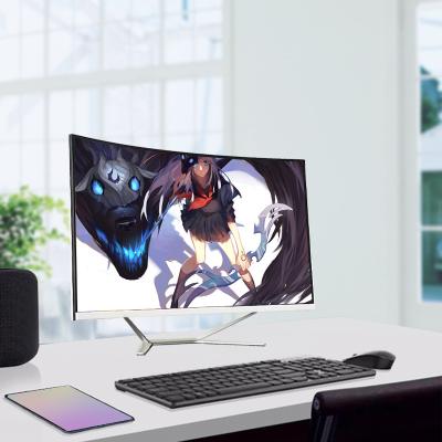 China 27 inch cheap pc core i5/i7 curved screen gaming system laptops and desktops curved screen computador gamer  all in one pc for sale