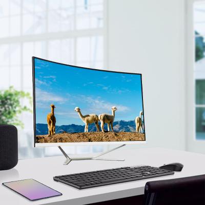 China 24 Inch cheap 256g/512g/1T corei3/i5/i7 desktop monitor gaming 27 curved screen  All-In-One Pc computer for sale