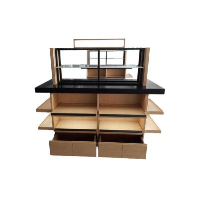 China PLY/MDF/Solid Wood/Metal/Acrylic Wood Metal Custom Display Racks Garment Display Rack Clothing Shelves for sale