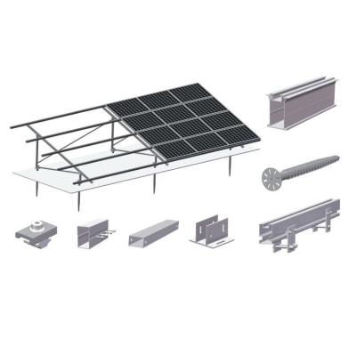 China Modern Aluminum Roof Solar Support Structure Profiles Solar Panel Frame Mounting Rail Aluminum Extrusion for sale