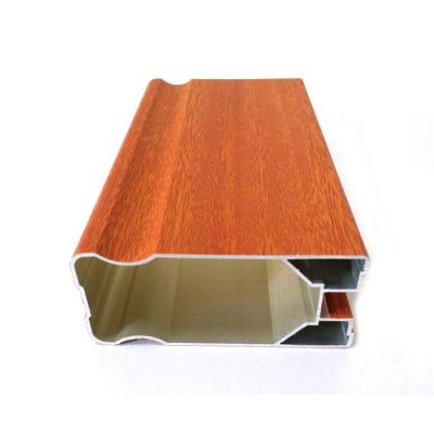 China Traditional 6063 Wood Grain Aluminum Extrusion Aluminum Profiles Traditional Building Materials For Construction For Southeast Asia for sale