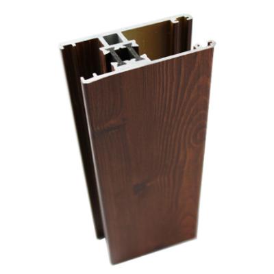 China Grain Style Wood Cladding Wood Aluminum Window and Aluminum Clad Wood Folding Doors Frame Manufacturer for sale