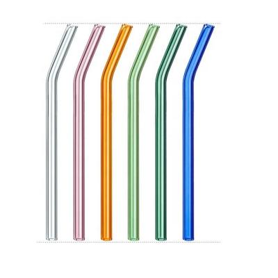 China Popular Disposable New Product Borosilicate Glass Straw And Glass Drinking Straw for sale