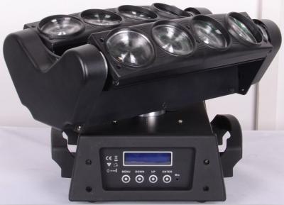 China DMX512 LED 8 Eyes Moving Head Beam Light Cree Bulb Spider Pan / Tilt Rotate for sale