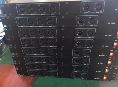 China 8 Way DMX512 Stage Lighting Controller Distributor Materials Iron AC90V - 240V for sale