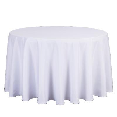 China Round Tablecloth 120 Inch Waterproof Stain Resistant Polyester Fabric Spillproof Table Cloth For Dining Room Kitchen Party for sale