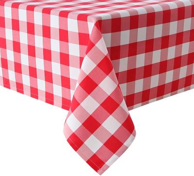 China Modern Wholesale 100% Polyester Square Wedding Tablecloth For Party Picnic Outdoor Home for sale