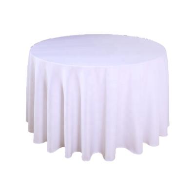 China Modern cheap round white tablecloth for outdoor wedding party banquet picnic for sale