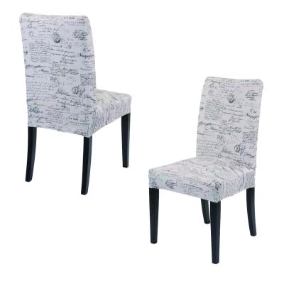 China Washable Printing Stretch Slipcover Dining Chair Cover for sale