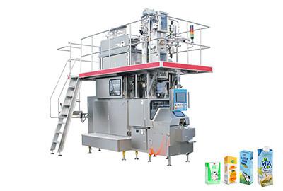 China Automatische aseptische flüssige Saft-Füllmaschine für Karton 200 - 250ml zu verkaufen