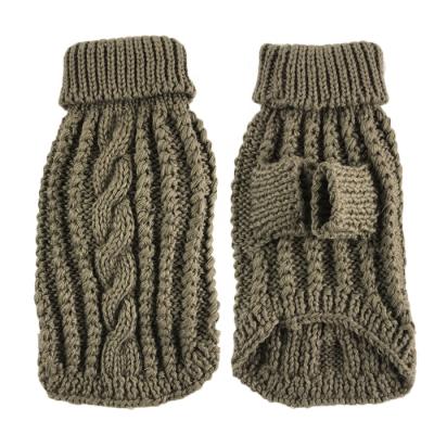 China Stocked Handmade Dog Knit Puppy Warm Cute Dog Clothes Coat Sweater Designer Dog Clothing Supply Custom OEM/ODM for sale