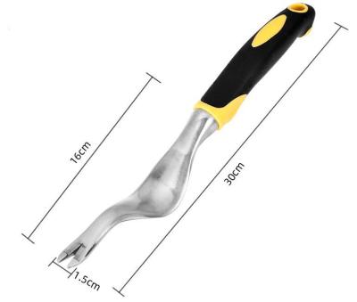 China Modern Professional Garden Tools Soft Handle Alu-alloy Weeder Garden Trowel Weeding Tool For Garden for sale