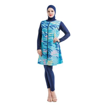 China Full Covered Muslim Swimwear Burkini Islamic Customizable DRIVE Swimwear 2021 Anti-UV Long Sleeve for sale