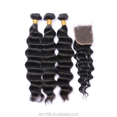 China Gray Human Hair 10a Lace Wigs Deep Wave 9 With Closure for sale