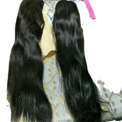 China Big Stock Hairdrssing longsize good feedback for student real hair hairdressing lesson wigs head faceless for sale