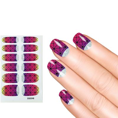 China New Next Easy Wear Support Custom Nail Sticker Oem Nail Logo Sticker for sale