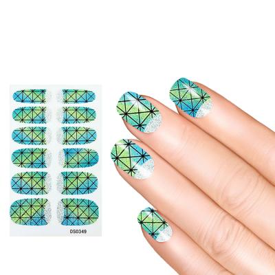 China Custom Non-Toxic Easy Wear Beautiful OEM Nail Flower Sticker for sale