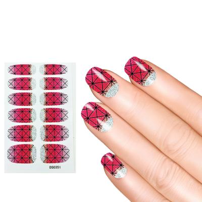 China Easy Use Fashion Popular Custom Accepted Shape Shape ABS Nail Decals Stickers for sale