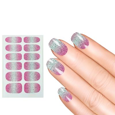 China Factory Selling High Quality Easy Wear OEM Nail Patch And Nail Sticker New Designed Nail Sticker for sale