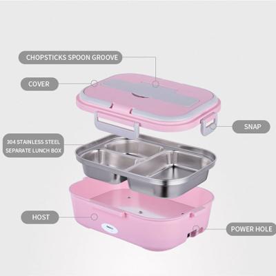 China Car stainless steel thermos multifunctional electric food bowl thermal food bowl for sale