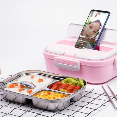 China Hot Selling Stainless Steel Portable Container Warmer Car 12/24V Electric Food Lunch Box For Car Truck Home Office for sale