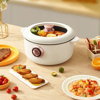 China Household high quality multi-functional electric hot pot non-stick pan cooking pan electric deep fryer pan for sale