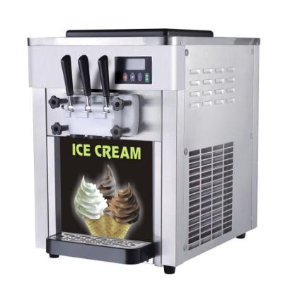 China 3 flavor soft ice cream machine factory price three flavor soft ice cream making maker soft serve ice cream machine for sale