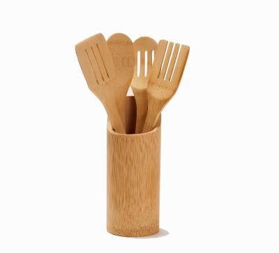 China Halloween Kitchen Accessories Dinnerware Utensils Dinnerware Set Eco Friendly Sustainable Bamboo Wooden Cookware Set for sale