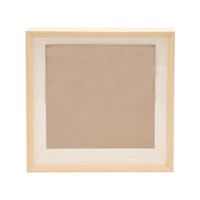 China Wholesale Gift 10x10 12x12 6x8 15x15 Picture Photo Frame 3D Shadow Specimens Wooden Box for sale