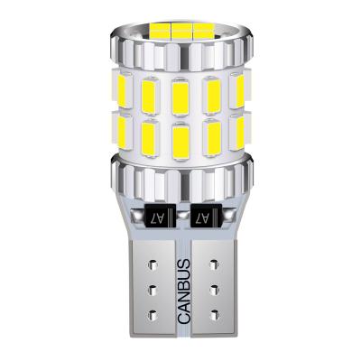 China AUTO CAR w5w led T10 LED bulbs Canbus 30SMD 3014 for car parking position lights, map interior dome lights 12V 24V 6000K Bitter white for sale