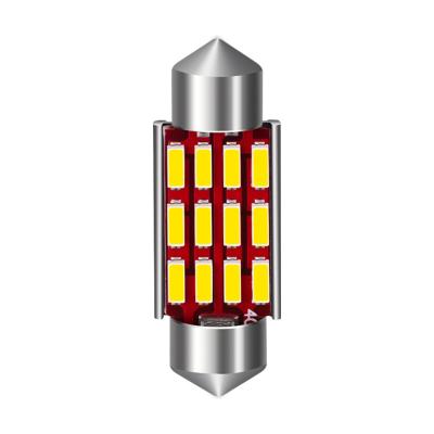 China AUTO CAR high brightness c5w led canbus 12v 24v smd amber red color 28mm 31mm 36mm 39mm 41mm 42mm 44mm dual reading license light bulbs for sale