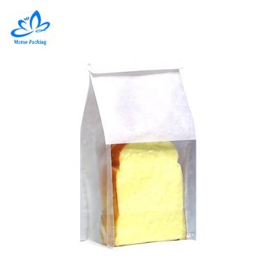 China Reusable Food Factory Bread Canvas Clear Plastic Bag For Bread Paper Toast Bread Bag OEM Logo for sale