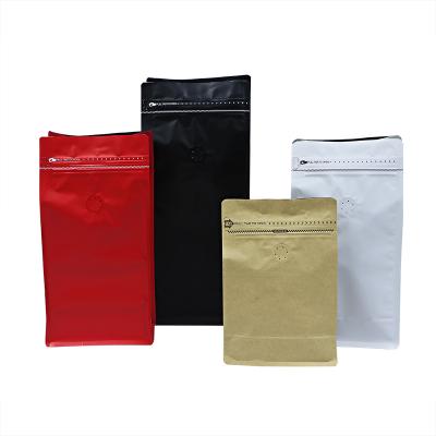 China Wholesale matte printed moisture proof aluminum foil 8 side sealed doypack 1lb ziplock coffee bag for sale