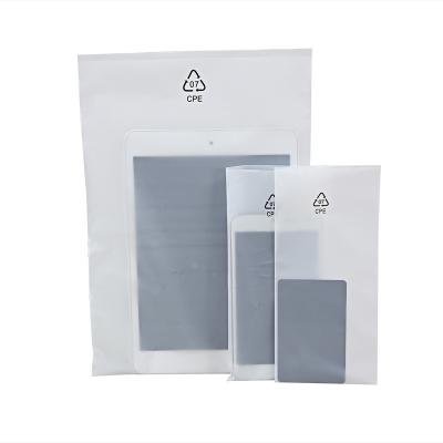 China Good Quality SZ Factory BIODEGRADABLE CPE Frosted Bag Single Layer Plastic Bag For Electronic Accessories Phone Parts for sale