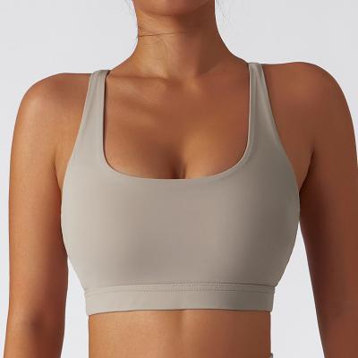 China Breathable High-impact Custom Cropped Fitness Sports Bra Yoga Women Gym Sports Bra Top for sale