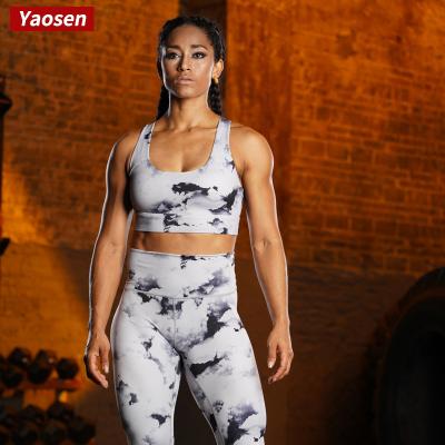 China Customized Design Breathable Fitness Yoga Sets Proof Sport Gym Squat Leggings Push Up Drying Quickly for sale