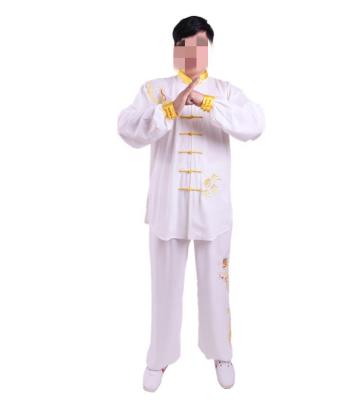 China Spandex/Cotton Unisex Wushu Tai Chi Suits Kungfu Clothes Set Traditional Chinese Tang Suits With Embroidery for sale