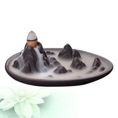 China Chinese Incense Censer Backflow Censer Backflow Aromatherapy Incense Censer Holder Ceramic for Reading Room Clouds Home Sea and Mountain for sale