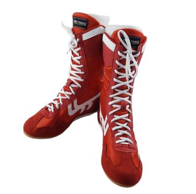 China Rubber Professional Boxing Shoes For Men High Top Boxing Shoes Boxing Boots for sale