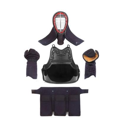 China Leather Deluxe 3 mm Fit-stitched Leather Kendo Bogu Set Kendo Protection Set for sale