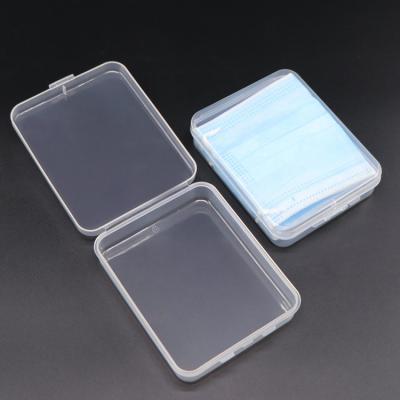 China YZM 27MM Viable Plastic Clear Box Medical Plastic Face Mask Washable Case for sale