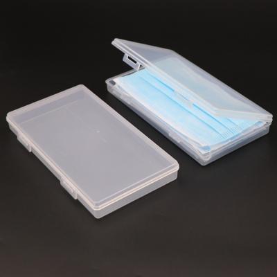 China Recycled Materials Slim Mini Mask Case Holder Multi Container Gasket Plastic Shield Portable Storage PP Face Mask Case for sale