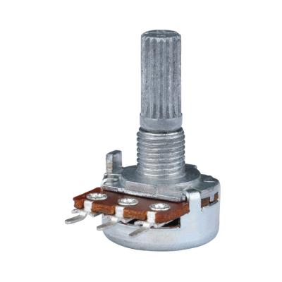 China WH161SN Metal Handle Carbon Potentiometer 10k Volume Control Potentiometer With Switch WH161SN for sale