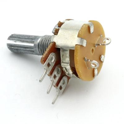 China WH148 Volume Control Switch 16mm Potentiometer WH161 5 Pin 50k 100k Rotary Potentiometer WH161SN1B for sale