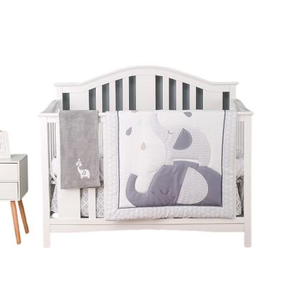 China Wholesale high quality custom made popular style baby crib cotton bedding set for sale