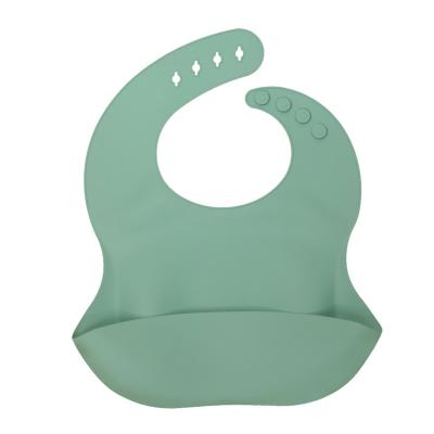 China Baby Washable Products Soft Waterproof Easy To Clean Silicone Baby Bib for sale