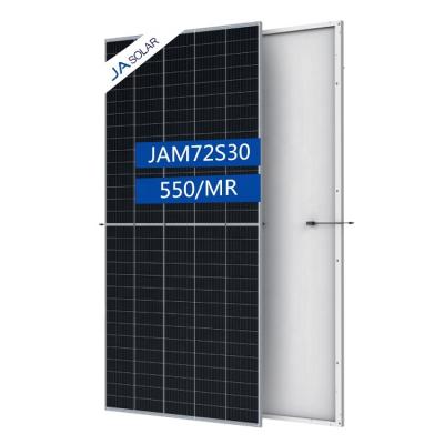 China Popular Solar Power System Roof JA Mono Facial Roof Solar Panel 525w 545w 550w For Home for sale