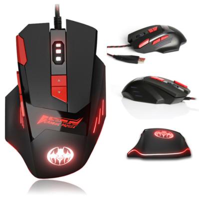 China 3D Adjustable Computer 8D USB Optical Gaming Mouse 6800 DPI With Multicolor for sale